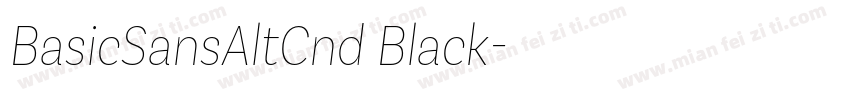 BasicSansAltCnd Black字体转换